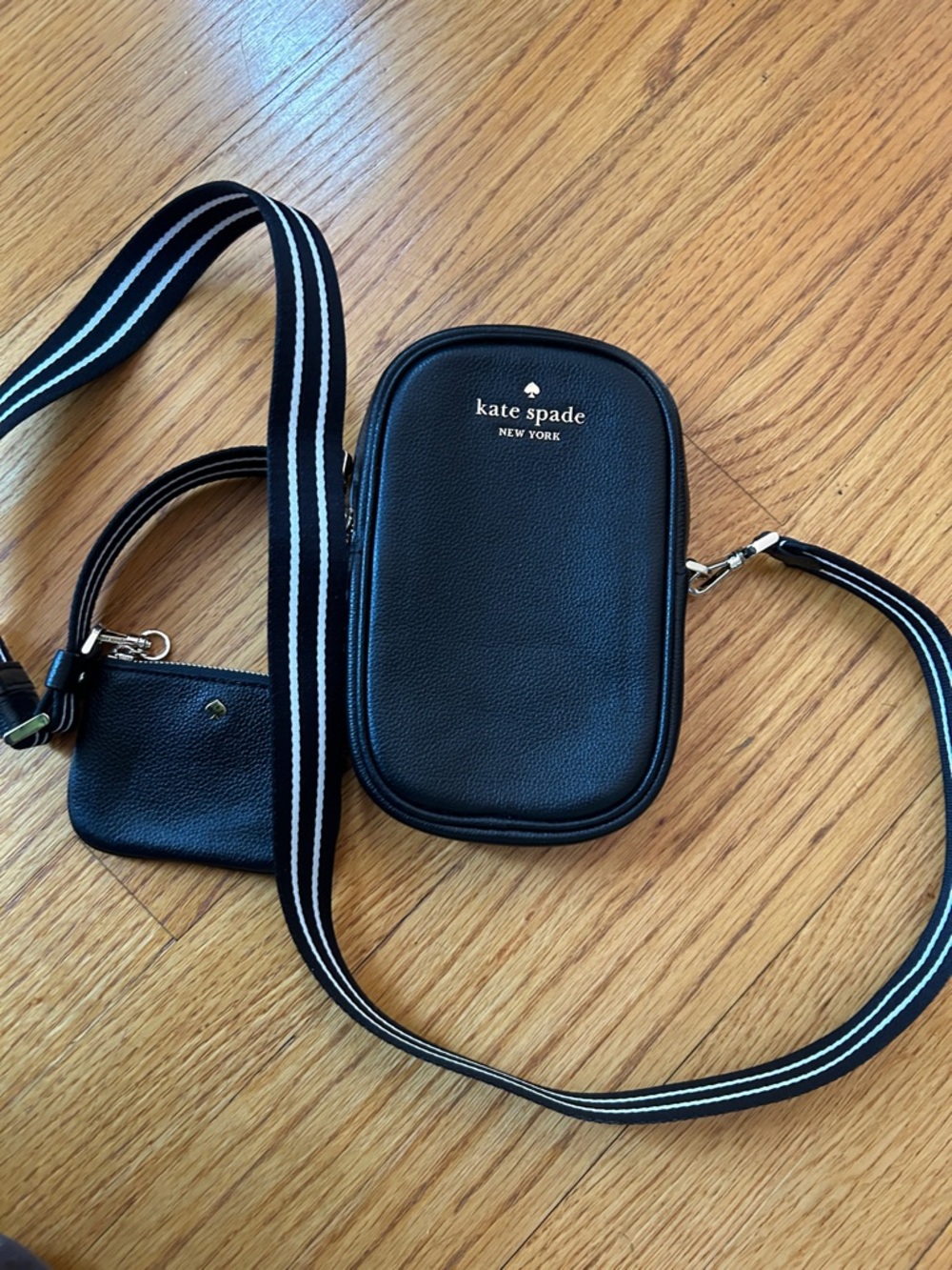 Kate Spade Rosie North South Crossbody Black Leather - Picture 7 of 8